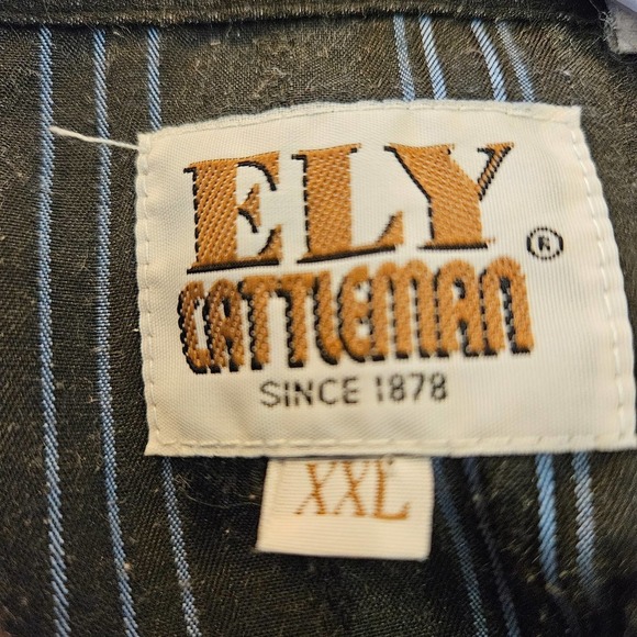 Men's Western Shirt by Ely Cattleman XXL - Picture 2 of 4